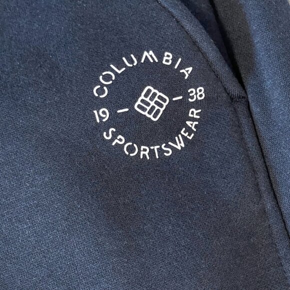 Columbia Sportswear Sweatpants Mens 2XL Dark Blue Logo Pockets Athleisure Gym - Picture 3 of 11